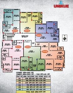 Project Image of 622.0 - 1243.0 Sq.ft 2 BHK Apartment for buy in Unikue Galaxy Apartment
