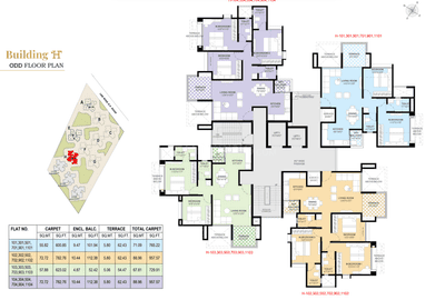 Project Image of 675.55 - 1107.19 Sq.ft 2 BHK Apartment for buy in Rama Celestial City Phase II Building A E H