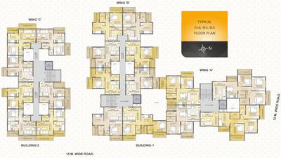 Project Image of 760.0 - 830.0 Sq.ft 3 BHK Apartment for buy in R D Prathamesh Park