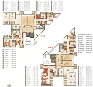 Project Image of 638.3 - 981.67 Sq.ft 2 BHK Apartment for buy in Kumar Palmspring Towers