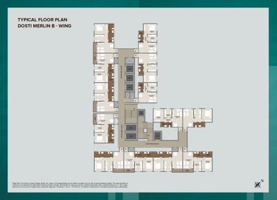 Project Image of 0.0 - 322.0 Sq.ft 1 BHK Apartment for buy in Dosti Nest