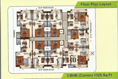 Project Image of 950.0 - 1350.0 Sq.ft 2 BHK Apartment for buy in Chitransh Dream Homes Krishna Kunj
