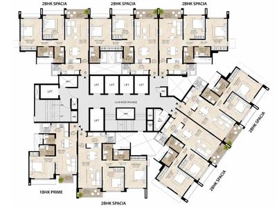 Project Image of 710.42 - 1046.91 Sq.ft 2 BHK Apartment for buy in Mahindra Nestalgia