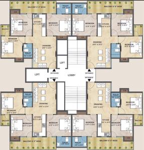 Project Image of 305.7 - 645.84 Sq.ft 1 BHK Apartment for buy in Adore Happy Homes Pride