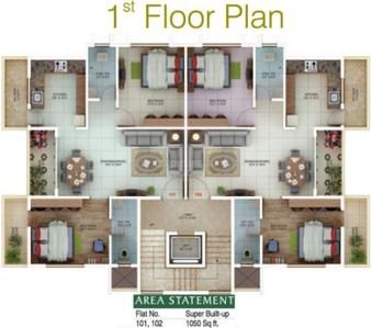 Project Image of 1050.0 - 1150.0 Sq.ft 2 BHK Apartment for buy in Om Satyam Hills