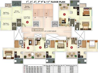 Project Image of 420.0 - 985.0 Sq.ft 1 RK Apartment for buy in Sky Sparsh Regency
