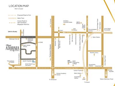 Project Image of 1317.0 - 1336.0 Sq.ft 3 BHK Apartment for buy in S And P Adornia