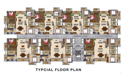 Project Image of 0.0 - 2310.0 Sq.ft 3 BHK Apartment for buy in Lakshmi Dollars Comforts