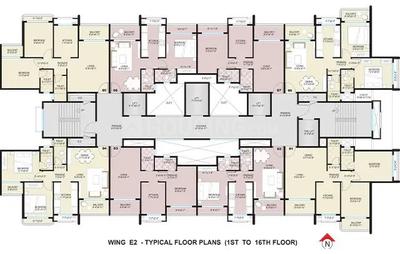 Project Image of 444.0 - 607.0 Sq.ft 1 BHK Apartment for buy in Tharwani Ariana Phase IV
