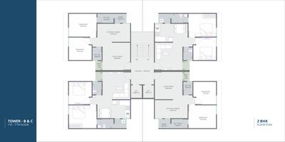 Project Image of 564.14 - 782.21 Sq.ft 2 BHK Apartment for buy in Pushpak Skyline