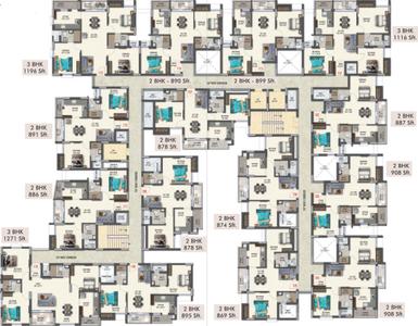 Project Image of 869.0 - 1368.0 Sq.ft 2 BHK Apartment for buy in Pavani North Star