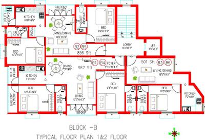 Project Image of 501.0 - 1032.0 Sq.ft 1 BHK Apartment for buy in Colorhomes Blossom Avenue