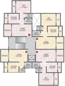 Project Image of 0.0 - 655.0 Sq.ft 2 BHK Apartment for buy in Gopal Krishna Krishna Nisarga