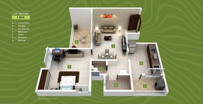 Project Image of 361.24 - 573.07 Sq.ft 1 BHK Apartment for buy in Terra Greens