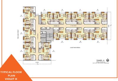 Project Image of 305.0 - 479.0 Sq.ft 1 BHK Apartment for buy in Lodha Violet E AND F