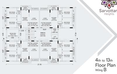 Project Image of 661.12 - 868.0 Sq.ft 2 BHK Apartment for buy in Giriraj Sarvottam Heights