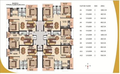 Project Image of 445.0 - 1001.0 Sq.ft 1 BHK Apartment for buy in Colorhomes Breeze Avenue