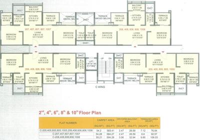 Project Image of 516.0 - 576.0 Sq.ft 2 BHK Apartment for buy in Gaikwad Miro