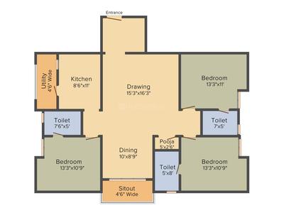 Project Image of 1270.0 - 1770.0 Sq.ft 2 BHK Apartment for buy in Value Valueprop Prime Vivanne