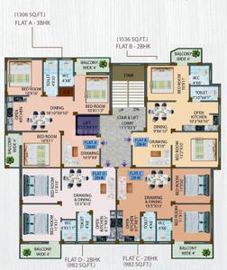 Project Image of 760 Sq.ft 2 BHK Apartment / Flat for sale in Benachity for Rs. 4200000