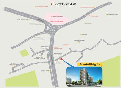 Project Image of 657.57 - 926.13 Sq.ft 2 BHK Apartment for buy in Gurukul Heights Phase 1