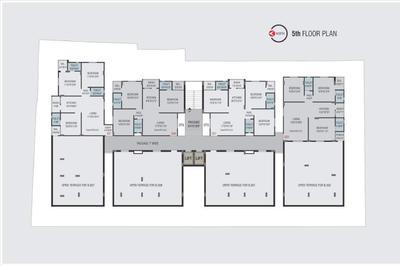 Project Image of 747.88 - 886.41 Sq.ft 3 BHK Apartment for buy in Siddhi Buildcon Noble Central