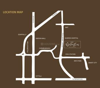 Project Image of 1241 Sq.ft 2 BHK Apartment / Flat for sale in Kakkanad for Rs. 9500000