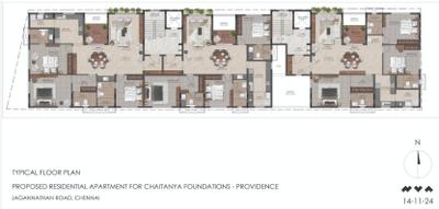 Project Image of 1425.25 - 1626.21 Sq.ft 3 BHK Apartment for buy in Chaitanya Providence