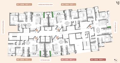 Project Image of 643.0 - 1604.0 Sq.ft 2 BHK Apartment for buy in VJ Pratik Nagar Palladio Kothrud Central