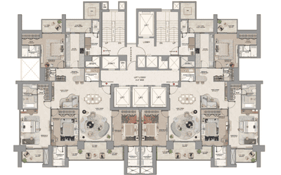 Project Image of 2673.0 - 4328.0 Sq.ft 3 BHK Apartment for buy in Whiteland Westin Residence