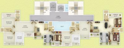 Project Image of 310.0 - 421.0 Sq.ft 1 BHK Apartment for buy in Unimont Coral