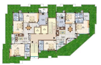 Project Image of 970.0 - 2490.0 Sq.ft 2 BHK Apartment for buy in Unitac Blue Castle