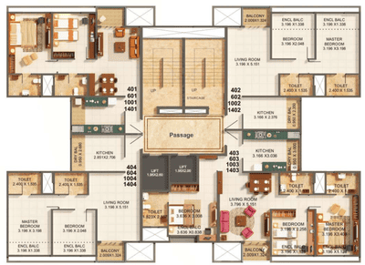 Project Image of 638.3 - 981.67 Sq.ft 2 BHK Apartment for buy in Kumar Palmspring Towers