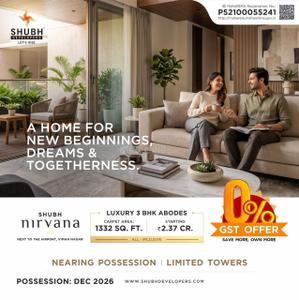 Project Image of 1332.0 - 2433.0 Sq.ft 3 BHK Apartment for buy in Shubh Nirvana
