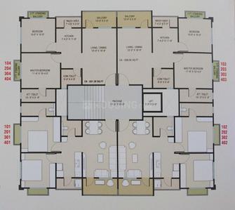 Project Image of 631.0 - 638.0 Sq.ft 2 BHK Apartment for buy in Vraj Icon