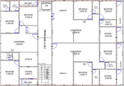 Project Image of 899.32 - 1062.29 Sq.ft 3 BHK Apartment for buy in Padmajaa Paradise
