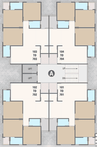 Project Image of 564.03 - 771.56 Sq.ft 2 BHK Apartment for buy in Shreeji Shagun Heights