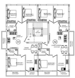 Project Image of 0.0 - 1204.0 Sq.ft 3 BHK Apartment for buy in Traventure Riviera