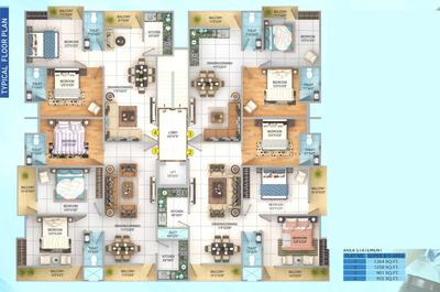Project Image of 901.0 - 1264.0 Sq.ft 2 BHK Apartment for buy in Peace Tower 2