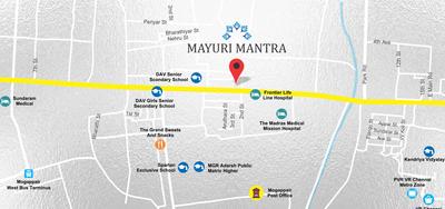 Project Image of 0.0 - 1257.87 Sq.ft 3 BHK Apartment for buy in India Mayuri Mantra