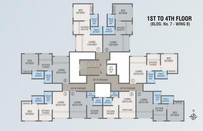 Project Image of 217.0 - 355.0 Sq.ft 1 RK Apartment for buy in KV Orchid Plaza