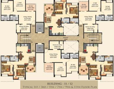 Project Image of 988.0 - 1483.0 Sq.ft 2 BHK Apartment for buy in Nyati Equatorial