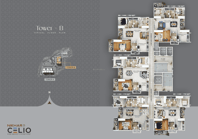 Project Image of 1235.0 - 1790.0 Sq.ft 2.5 BHK Apartment for buy in Nikhar Celio