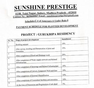 Project Image of 360.05 - 1648.82 Sq.ft Residential Plot Plot for buy in Sunshine Gurukripa Residency