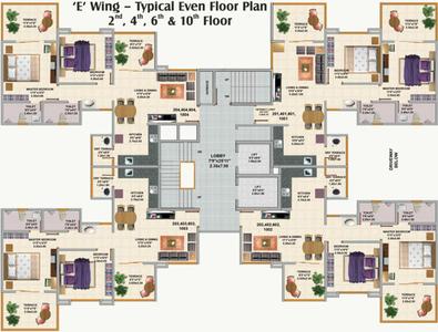 Project Image of 358.0 - 632.0 Sq.ft 1 BHK Apartment for buy in Saakshi Parvatara Phase 1