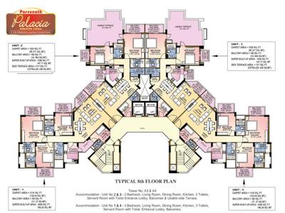 Project Image of 1320.0 - 2575.0 Sq.ft 2 BHK Apartment for buy in Parsvnath Palacia Phase 1