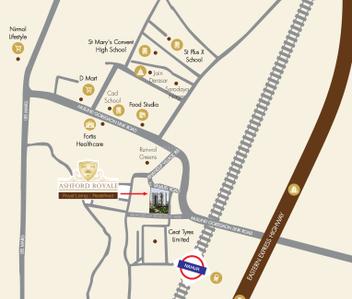 Project Image of 542.0 - 1816.0 Sq.ft 1 BHK Apartment for buy in Ashford Royale Tower D