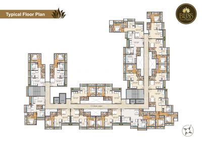 Project Image of 340.0 - 570.0 Sq.ft 1 BHK Apartment for buy in Ruchita Bliss