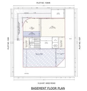 Devnath Maa Harsiddhi Heights Block A Cluster Plan for Basement Floor 1