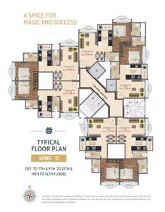 Project Image of 386.0 - 429.0 Sq.ft 1 BHK Apartment for buy in Magic Om Heights